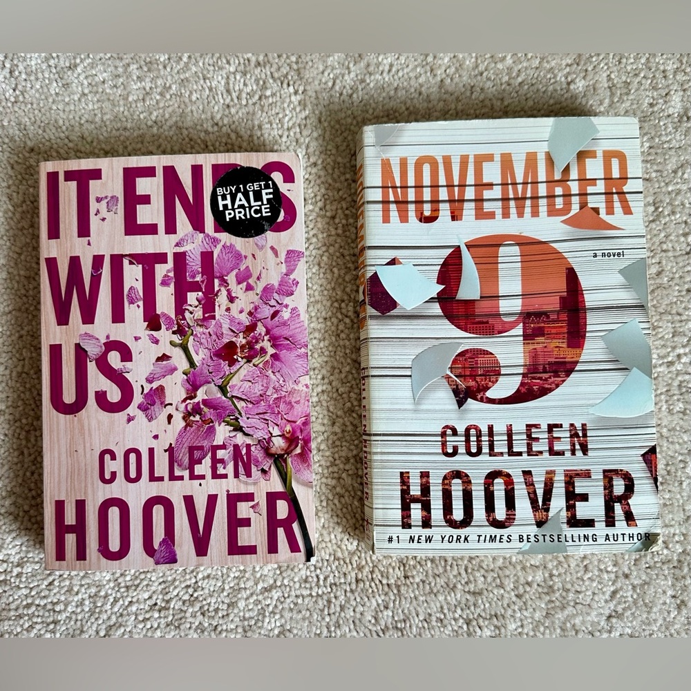 Colleen Hoover Paperback Book Bundle (It Ends With Us & November 9)